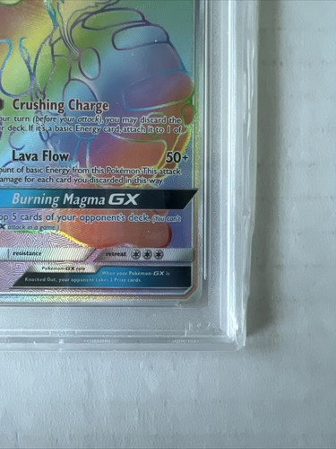 POKEMON SM LOST THUNDER MAGCARGO GX #218 SECRET/HYPER RARE PSA 10 GEM MINT #* - Picture 6 of 10