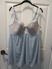 ADORE ME LIGHT BLUE ELLA CONTOUR PLUS BABYDOLL LINGERIE SIZE 42DDD  NEW