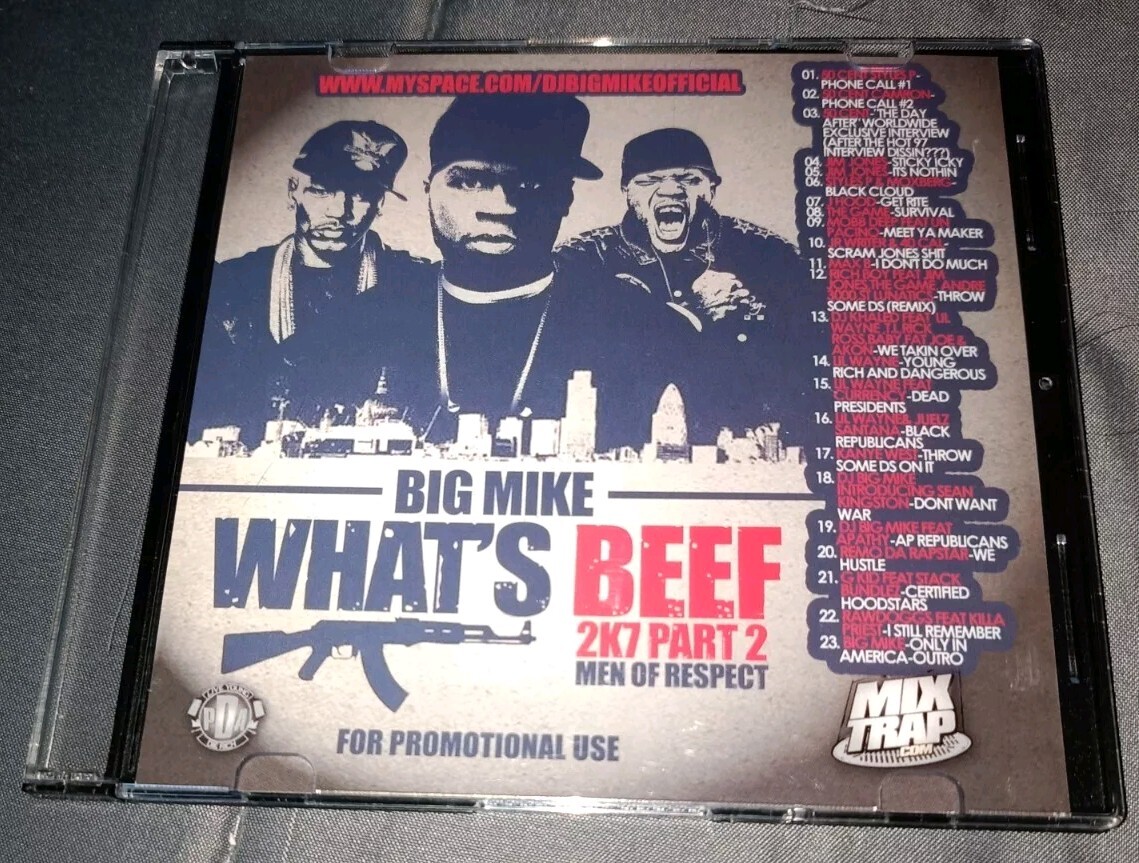 Big Mike What's Beef 2K7 Part 2 Promo Mixtape CD 50 Cent Vs