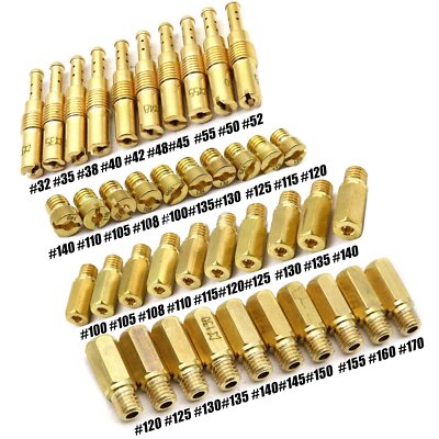 FOR PWK Keihin OKO Carbs Carburetor 30Pc Main Jets+ 10Pc Slow Jets/Pilot Jet Kit