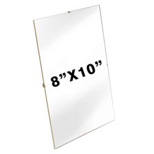 GLASS Clip Frame Frameless Picture Photo Frames Portrait - Choice of Sizes