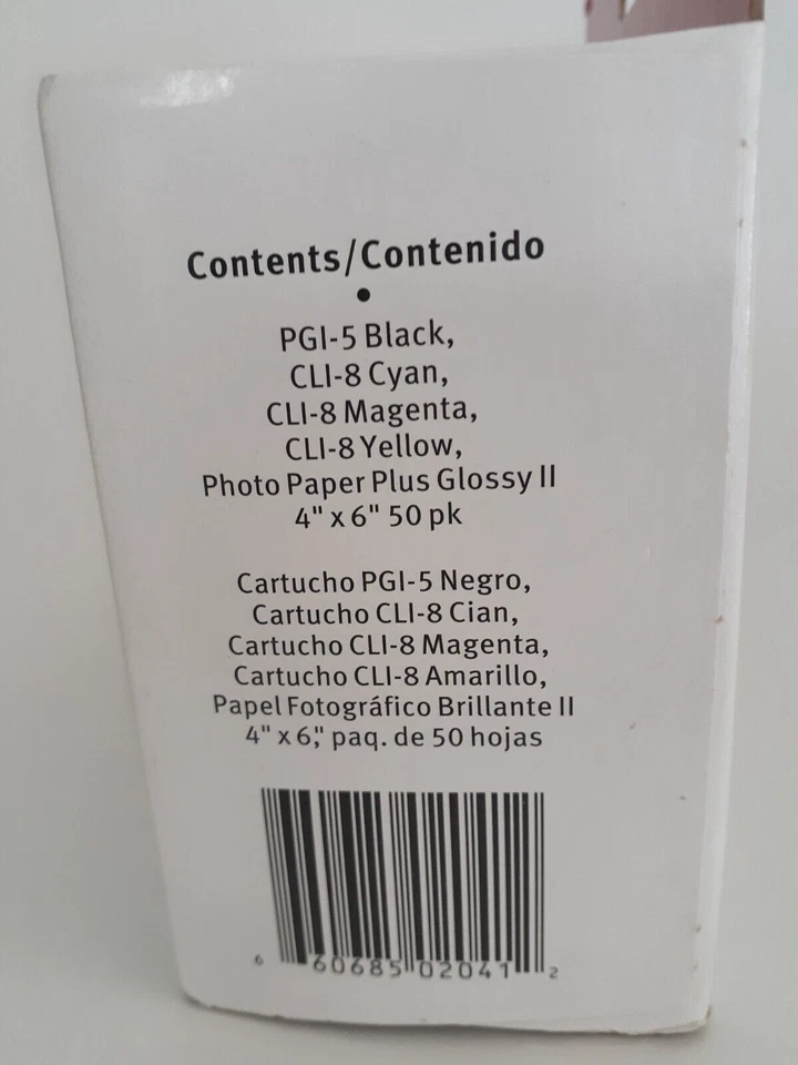 Canon ChromaLife 100 Ink Cartridge 4-Pk PGI-5 Black CLI-8 C/M/Y/ 50 pk 4x6 Photo - Image 2 of 4