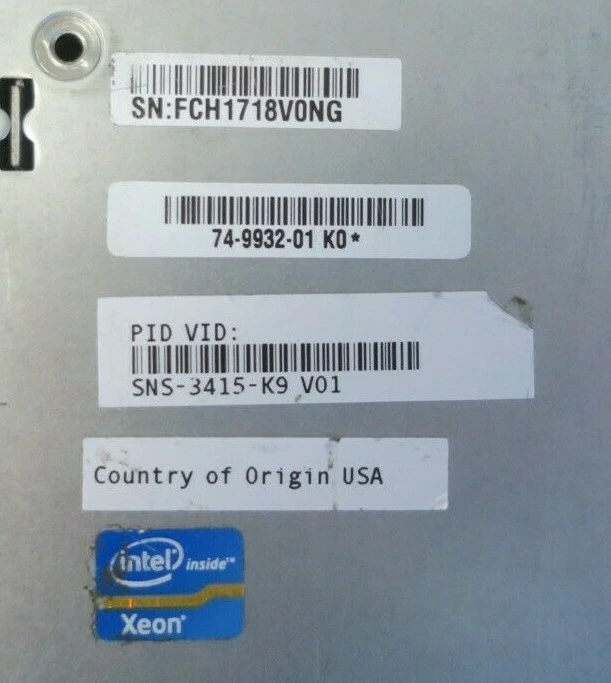 Cisco SNS-3415-K9 Quad-Core E5-2609 2.4GHz 16GB RAM 600GB HDD 8-Bay 1U Server - Image 3 of 4