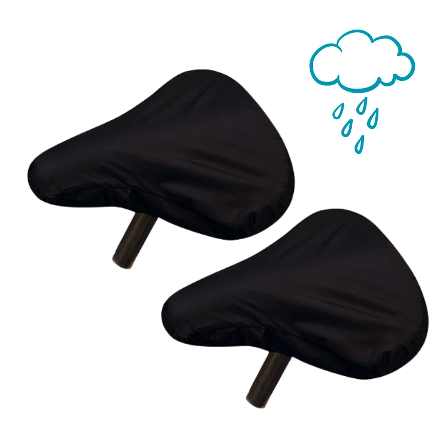 Sattelbezug / Regenschutz Fr Fahrradsttel  Wasserdichter Sattelschoner  In Schwarz Fahrrad Sattelberzug Schwarz