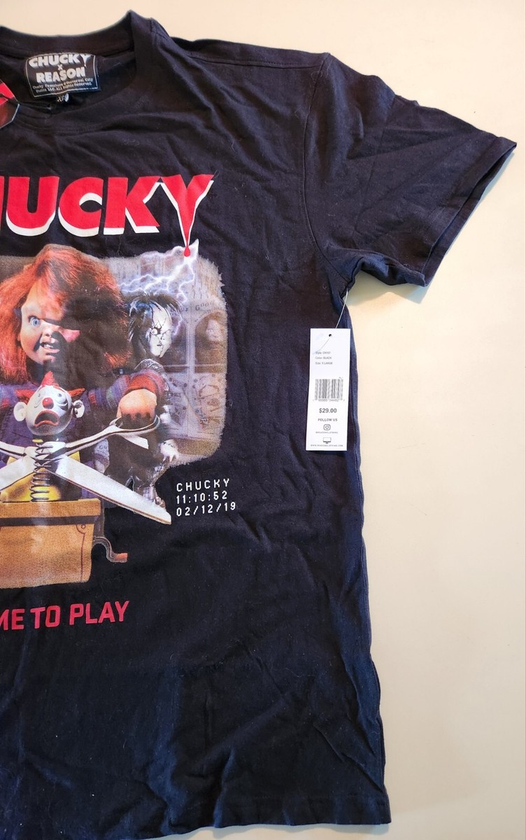 NWT Chucky x Reason T-Shirt Size XL Black | eBay