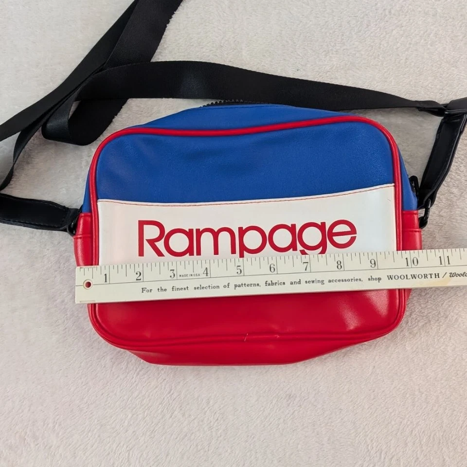 Bolso Bandolera Rampage Rojo Azul Logo Foto 3 de 4