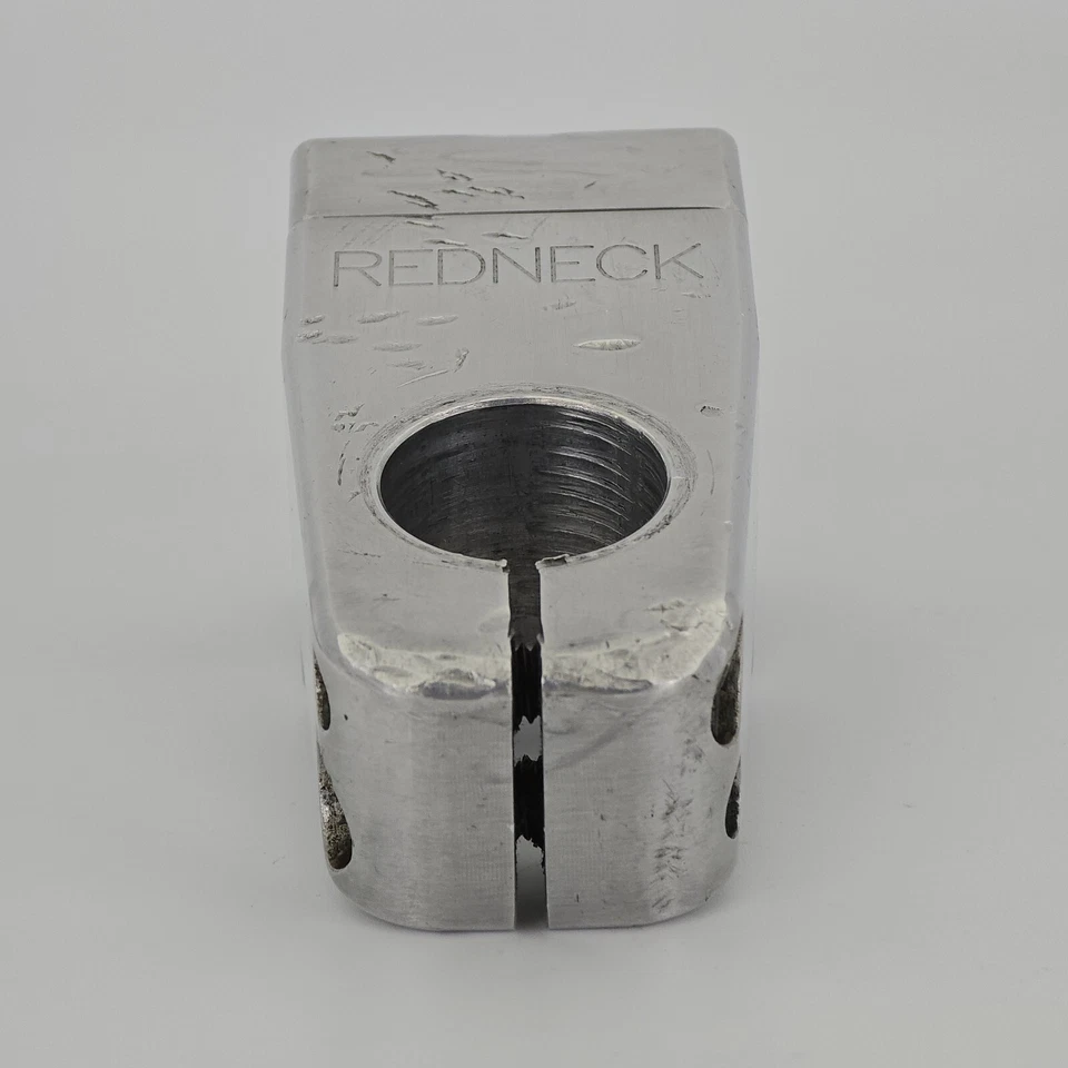 S&M RedNeck Threadless Stem 1 1/8 in Old School BMX Mid School Silver Vintage - Image 2 of 4