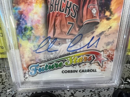 2023 Topps Chrome Logofractor Corbin Carroll #FSACC Rookie Auto 52/99 PSA 10 - Bild 5 von 7