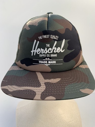 Co Cap Camo Green Brown Mesh Hat Logo 