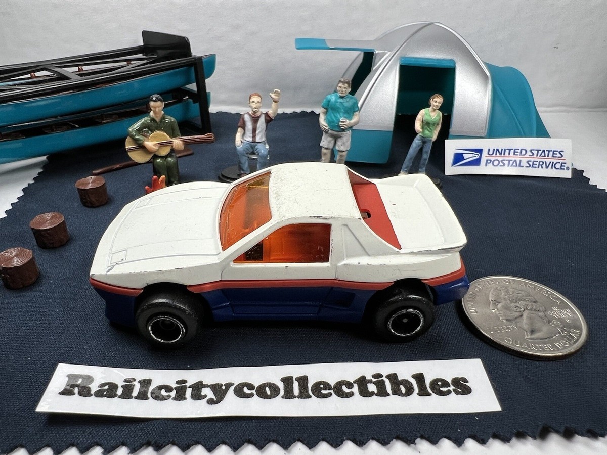 Vintage Majorette PONTIAC FIERO #206 1:55 Made in France Blue