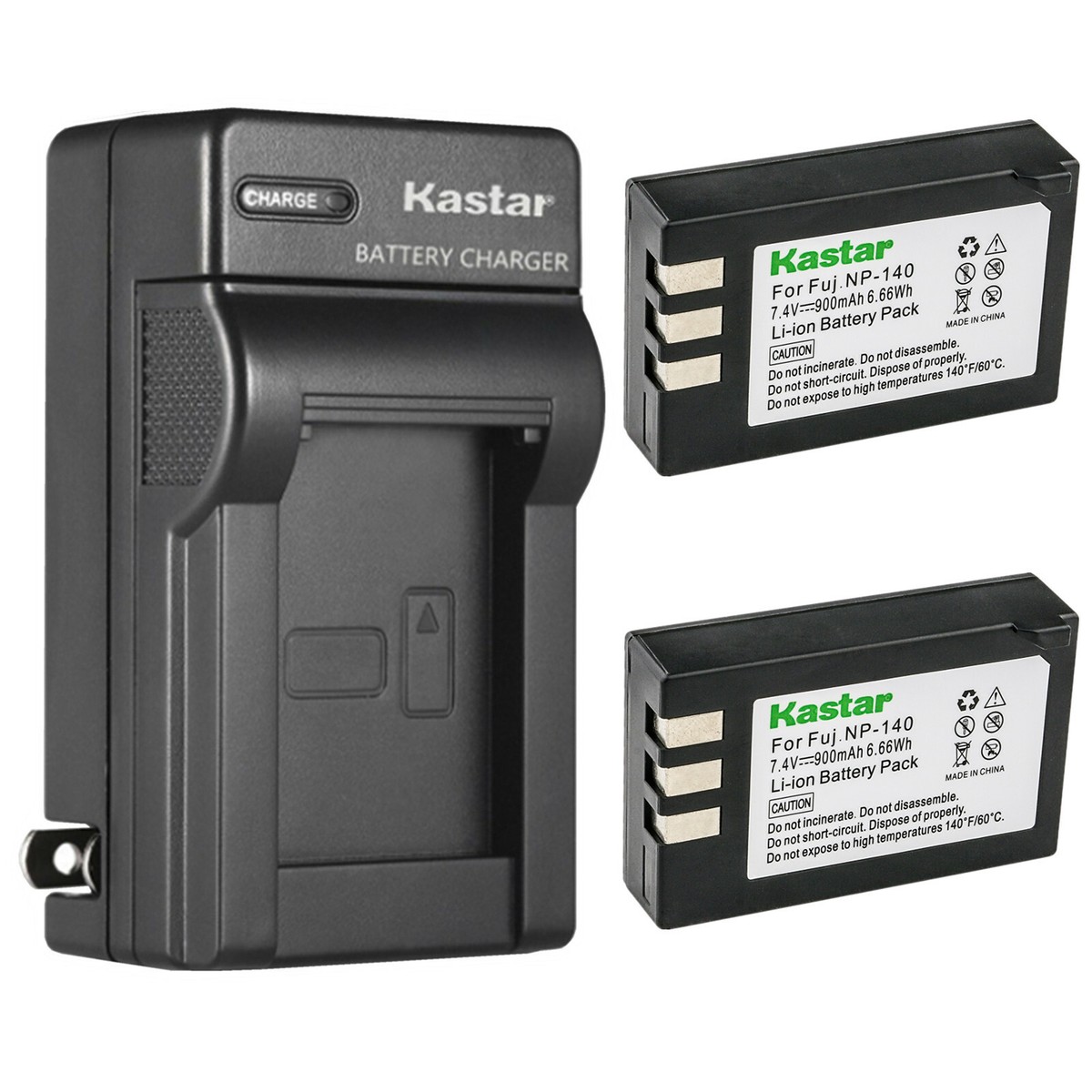 SK Akku-Ladegerät Für Fujifilm NP-140 – Mit Netz- & Auto-Ladekabel Für FinePix S100FS, S200EXR