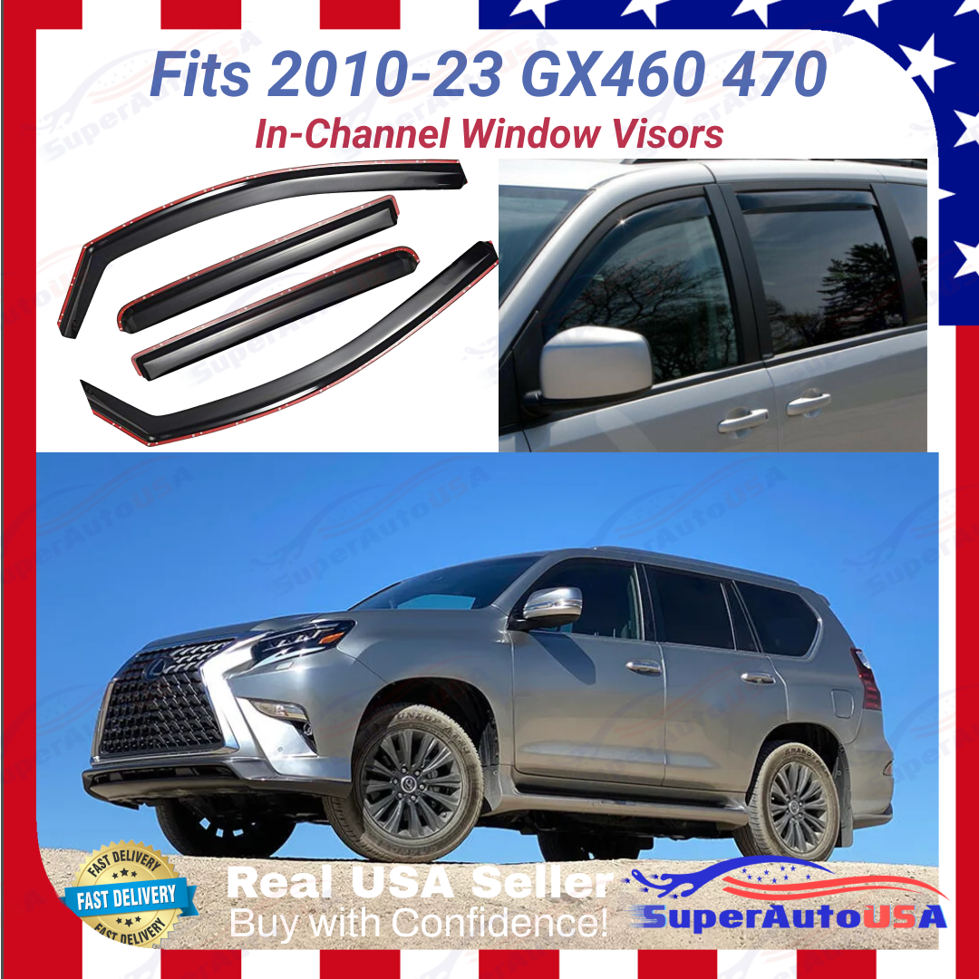 InChannel Window Visors Rain Guard Wind Deflector For 201023 Lexus