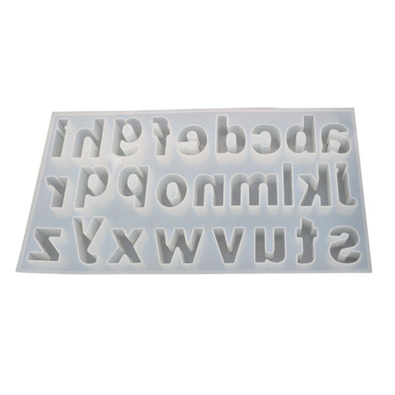 Silicone Alphabet Letter Molds for DIY Keychains and Resin Crafts