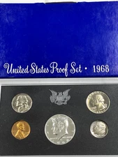 1968-S United States Proof Set 40% Silver Kennedy w/OGP
