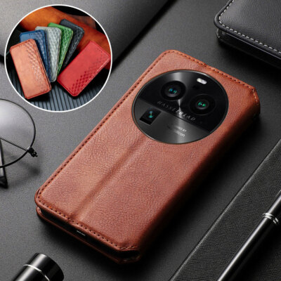 Oppo Find X6 Pro, Luxury Business Magnet Flip Leather Wallet Card Case  Cover | eBay