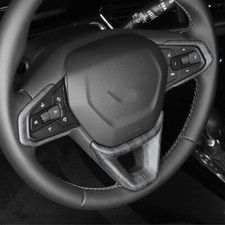 Cubierta de marco de volante de grano de madera mate para Chevrolet Trax Trailblazer