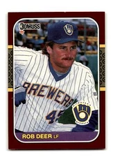 Rob Deer 1987 Donruss Opening Day #57 Milwaukee Brewers NM-MINT