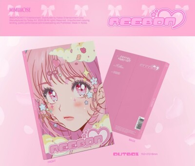 K-POP MIMIIROSE 3rd Single Album [REEBON] CD+76p Book+P.Card+Frame