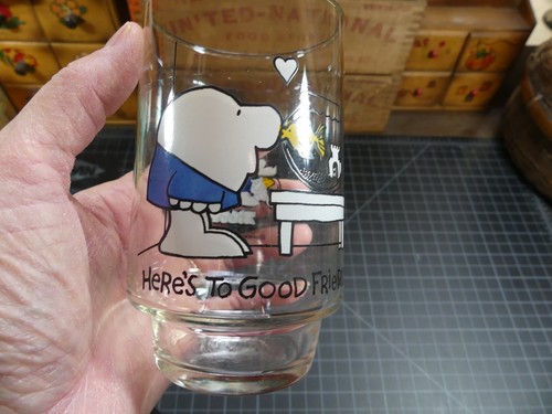 Bicchiere da bere vintage 7-UP da collezione serie "Ziggy" "Ecco i buoni amici" - Foto 3 di 3