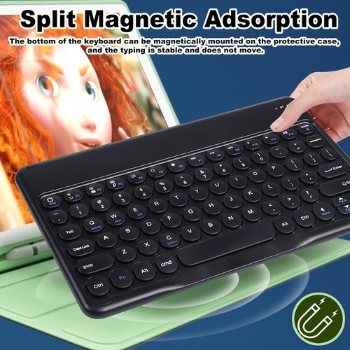 Wireless Bluetooth keyboard Compact Rechargeable Keyboard iOS iPad Android PC - Picture 3 of 6