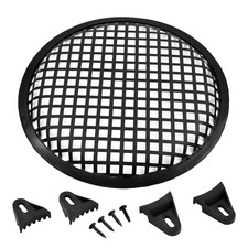 Universal 8 Inch Durable Metal Mesh Speaker Subwoofer Grill Waffle Style w/ Cips