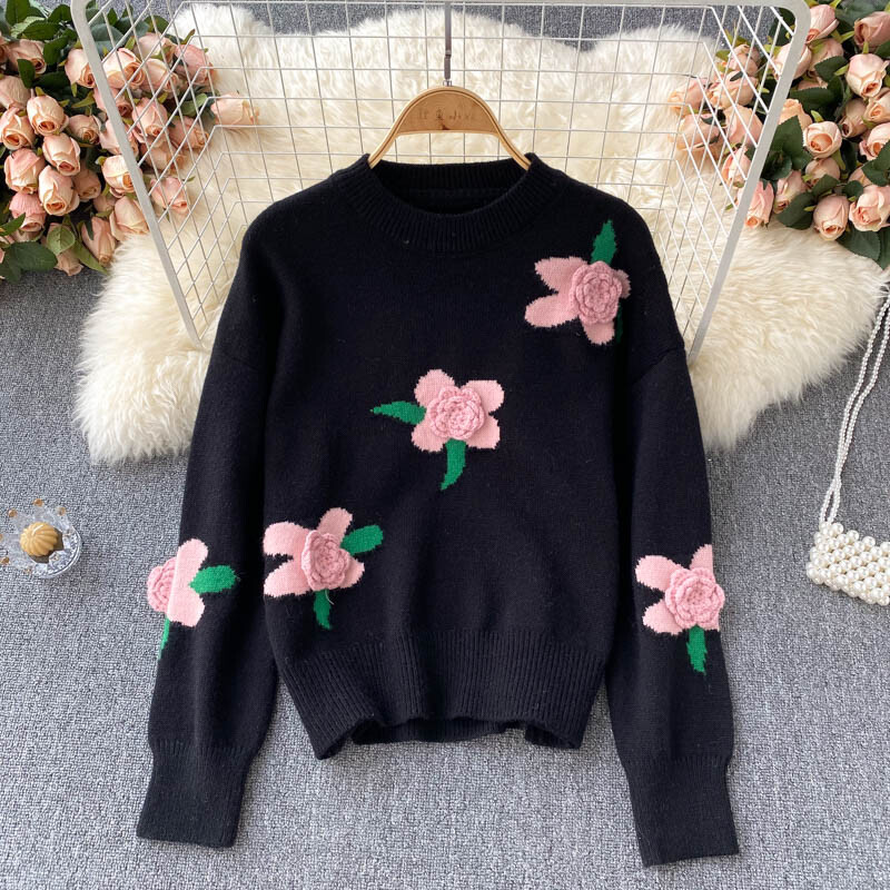 トップス licht bestreben FLOWER EMBROIDERY SWEAT トップス licht bestreben FLOWER EMBROIDERY SWEAT licht