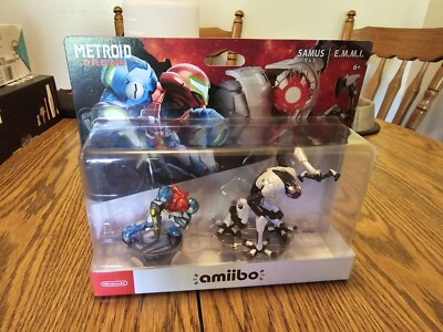 Nintendo amiibo Metroid Dread - Samus and E.M.M.I. Figures (2 Pack Set)
