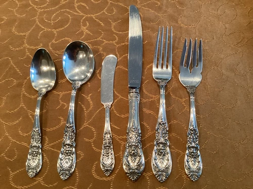 INTERNATIONAL STERLING RICHELIEU 6 Piece SILVER PLACE SETTING