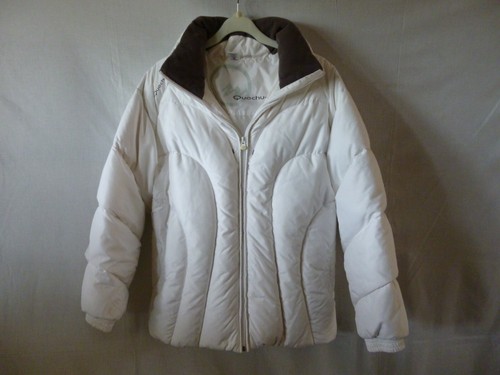 Quechua Ladies Puffer Jacket White with 