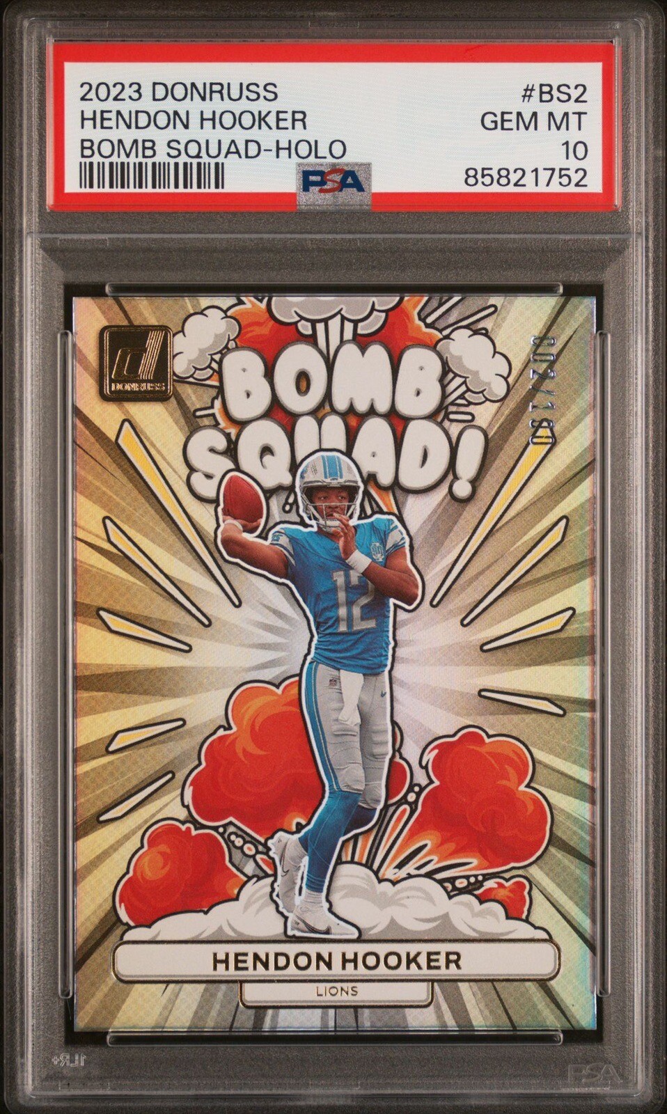 Hendon Hooker Panini Donruss Bomb Squad #BS2 Holo