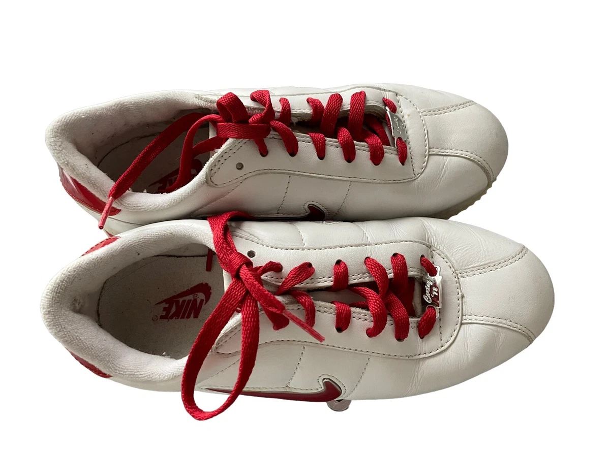 Nike cortez best sale bianche e rosse