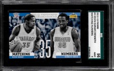 2012 Panini Kevin Durant/ Kenneth Faried Matching Numbers SGC 96/  9