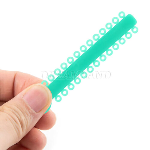 1040 Stck. Ligaturkrawatte Zahnkieferorthopädie Ring Elastisch Latexbänder 45 Farben - Bild 63 von 496