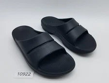 Oofos Ooahh Women's 9 Recovery Slip On Slide Sandals Black