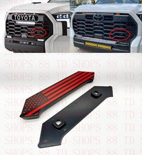 Red Flag Abs Emblem Fit Toyota 2022-2026 Tundra Trd Pro Front Grill