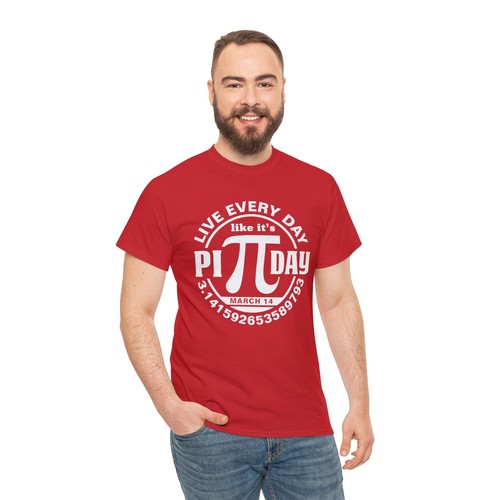 Live Every Day Like It's Pi Day | Unisex | Camiseta | Día Pi | Matemáticas | Divertida - Imagen 33 de 37