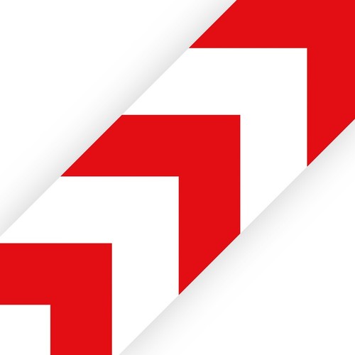 Racetrack Chevrons - Bedroom Wall Border - Eco 1.3m Self Adhesive Strips - Picture 1 of 3