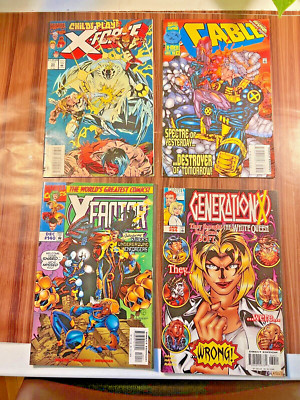 X-Force Cable X-Men X-Factor Generation X Marvel Comics Comic Book Lot 90's 1994