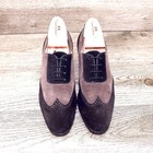 $695 Arthur Beren GRAVATI Women's 6 M Suede Oxford 4269 Earth Blk *add $15 Trees — photo 2