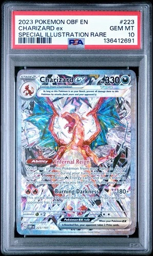 Charizard ex Obsidian Flames PSA 10 Special Illustration Rare #223 Pokemon 2023