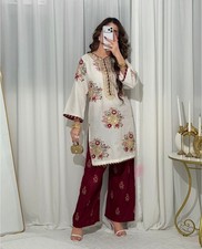 PUNJABI SHARARA PLAZZO KURTI PLAZZO SALWAR KAMEEZ SUIT WOMEN READY MADE DESIGNER