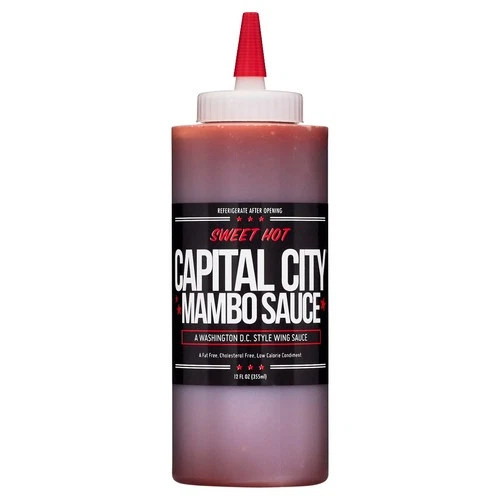 Capital City Sweet Hot Mambo Sauce,tomato-based wing sauce originating