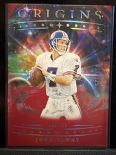 2025 Origins - John Elway Red Black Color Blast Galaxy SP 39/225 Denver Broncos