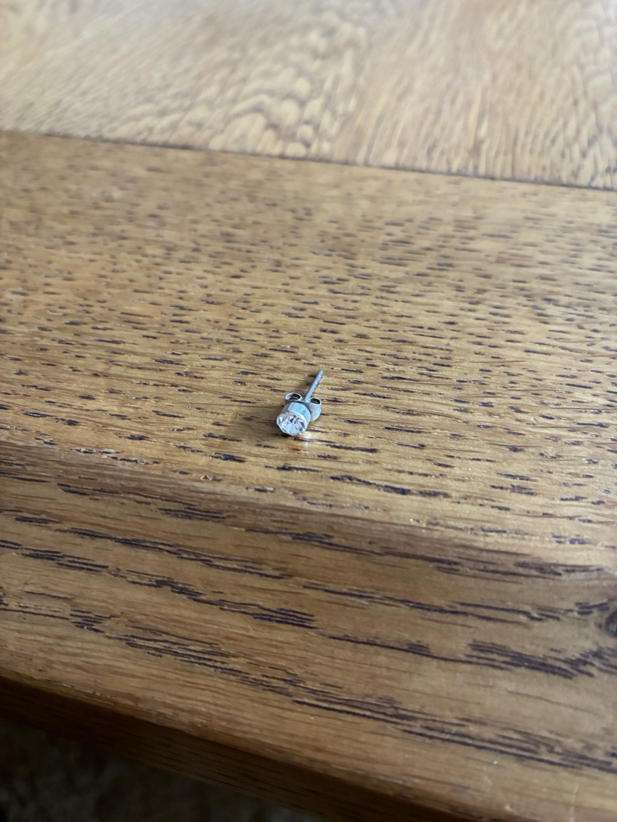 Solitaire Diamond Stud Earring