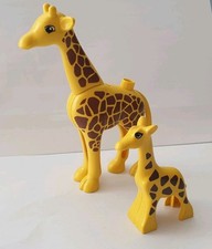 Lego Duplo Bauernhof Zoo Dschungel Wildtiere Tiere Giraffe klein + groß 