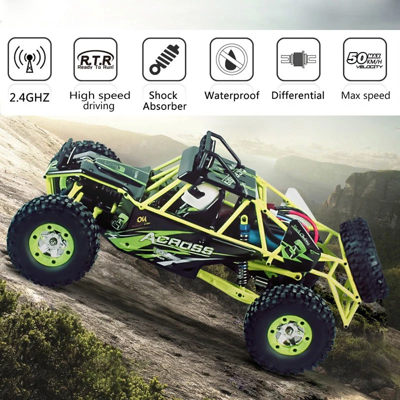 Wltoys 12427 Escala 1/12 2.4G 4x4 Eléctrico Cepillado Oruga RTR RC Coche Regalo #2 Foto 2 de 4