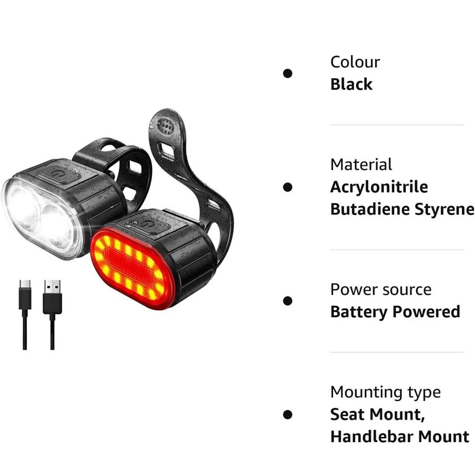 Waterproof and Ultra Bright LED Bike Light USB Charging Bicycle Headlight - Image 4 of 4