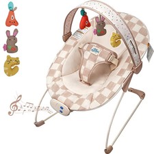 Baby Bouncer   Baby Bouncer seat, Infants Bouncy Seat with Music  Sensory To...