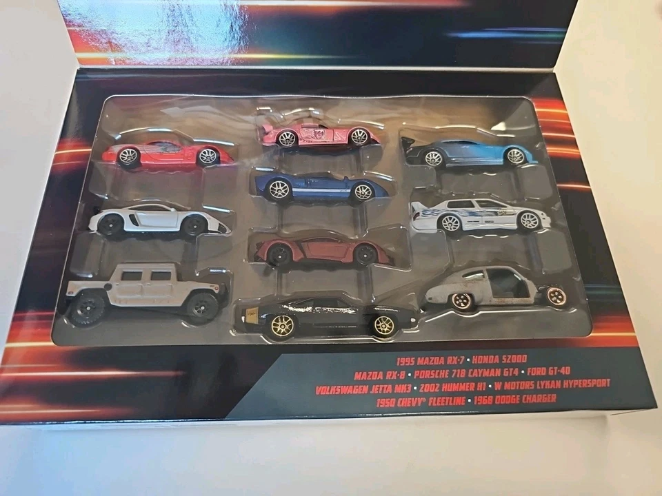 Hot Wheels  Fast & Furious 10 Car Pack Mini Car Set NEW - Image 2 of 3