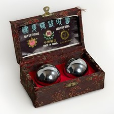 Vintage 1980s Chinese Lotus Pond Healthy Ball Baoding Chime Meditation Balls